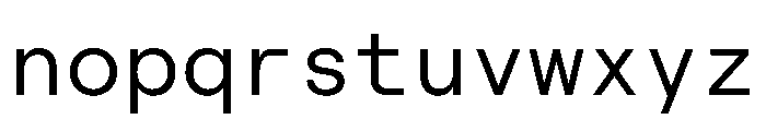 RoobertHebrew TRIAL MonoRegular Instance Font LOWERCASE