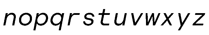 RoobertHebrew TRIAL MonoRegularItalic Instance Font LOWERCASE