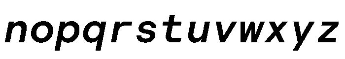 RoobertHebrew TRIAL MonoSemiBoldItalic Instance Font LOWERCASE