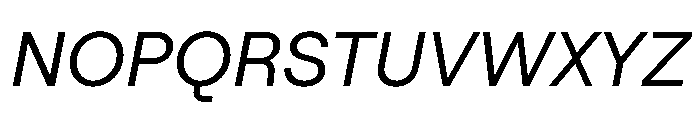 RoobertHebrew TRIAL RegularItalic Instance Font UPPERCASE