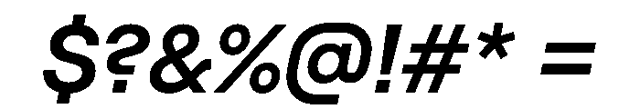 RoobertHebrew TRIAL SemiBoldItalic Instance Font OTHER CHARS