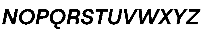 RoobertHebrew TRIAL SemiBoldItalic Instance Font UPPERCASE