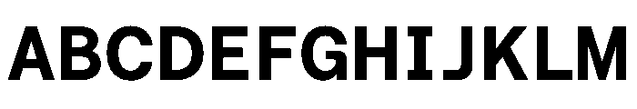 RoobertHebrew TRIAL SemiMonoBold Instance Font UPPERCASE