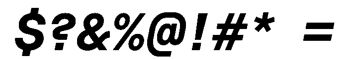 RoobertHebrew TRIAL SemiMonoBoldItalic Instance Font OTHER CHARS