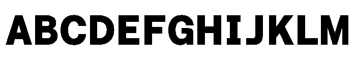 RoobertHebrew TRIAL SemiMonoHeavy Instance Font UPPERCASE