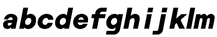 RoobertHebrew TRIAL SemiMonoHeavyItalic Instance FONT