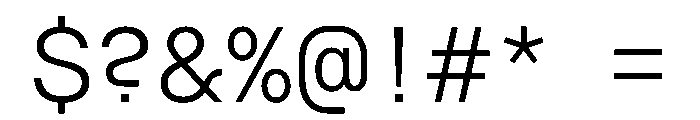 RoobertHebrew TRIAL SemiMonoLight Instance Font OTHER CHARS