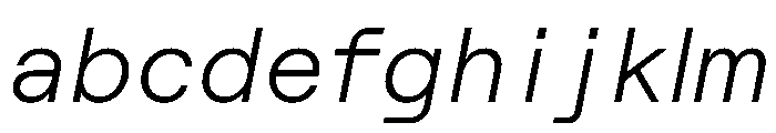 RoobertHebrew TRIAL SemiMonoLightItalic Instance FONT