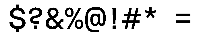RoobertHebrew TRIAL SemiMonoMedium Instance Font OTHER CHARS