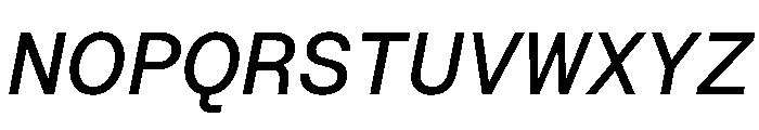 RoobertHebrew TRIAL SemiMonoMediumItalic Instance Font UPPERCASE
