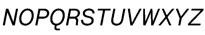 RoobertHebrew TRIAL SemiMonoRegularItalic Instance Font UPPERCASE