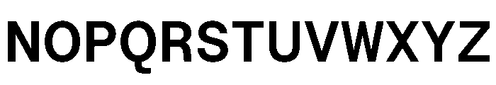 RoobertHebrew TRIAL SemiMonoSemiBold Instance Font UPPERCASE