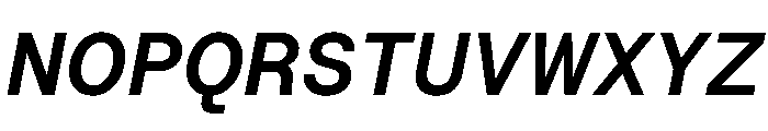 RoobertHebrew TRIAL SemiMonoSemiBoldItalic Instance Font UPPERCASE