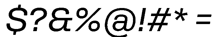 Rooftop BookItalic Font OTHER CHARS
