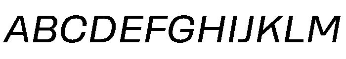 Rooftop BookItalic Font UPPERCASE