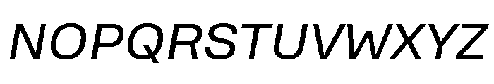 Rooftop BookItalic Font UPPERCASE
