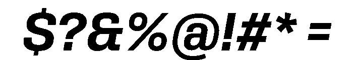 Rooftop CompactBoldItalic Font OTHER CHARS
