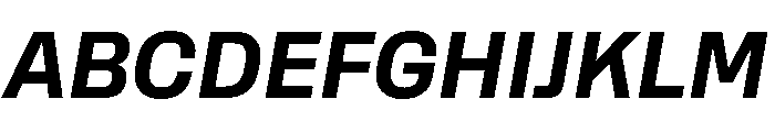 Rooftop CompactBoldItalic Font UPPERCASE
