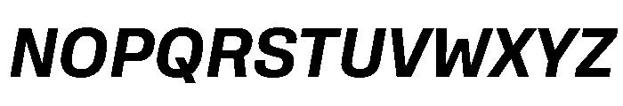 Rooftop CompactBoldItalic Font UPPERCASE