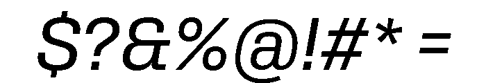Rooftop CompactBookItalic Font OTHER CHARS