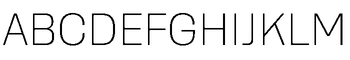 Rooftop CompactExtralight Font UPPERCASE