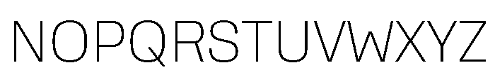 Rooftop CompactExtralight Font UPPERCASE