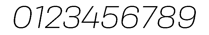 Rooftop CompactExtralightItalic Font OTHER CHARS
