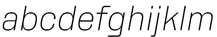 Rooftop CompactExtralightItalic FONT