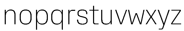 Rooftop CompactExtralight Font LOWERCASE