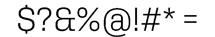 Rooftop CompactLight Font OTHER CHARS