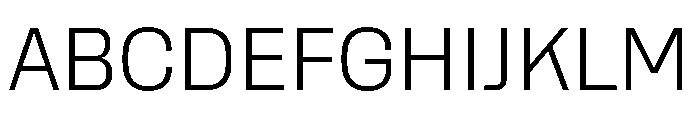 Rooftop CompactLight Font UPPERCASE
