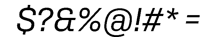 Rooftop CompactRegularItalic Font OTHER CHARS