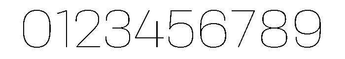 Rooftop CompactThin Font OTHER CHARS