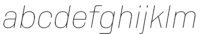 Rooftop CompactThinItalic FONT
