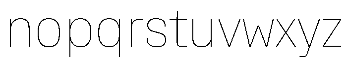 Rooftop CompactThin Font LOWERCASE