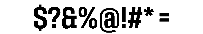 Rooftop CondensedBold Font OTHER CHARS