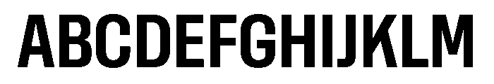 Rooftop CondensedBold Font UPPERCASE