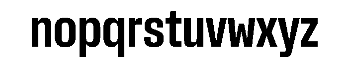 Rooftop CondensedBold Font LOWERCASE