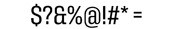 Rooftop CondensedBook Font OTHER CHARS