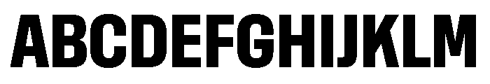 Rooftop CondensedExtrabold Font UPPERCASE