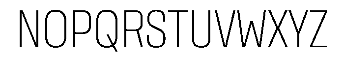 Rooftop CondensedExtralight Font UPPERCASE