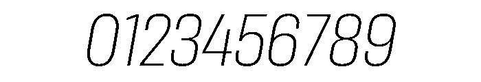 Rooftop CondensedExtralightItalic Font OTHER CHARS