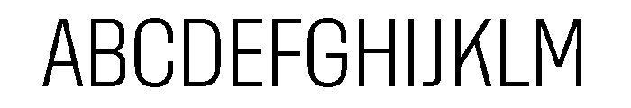 Rooftop CondensedLight Font UPPERCASE