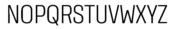 Rooftop CondensedLight Font UPPERCASE