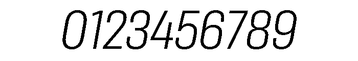 Rooftop CondensedLightItalic Font OTHER CHARS