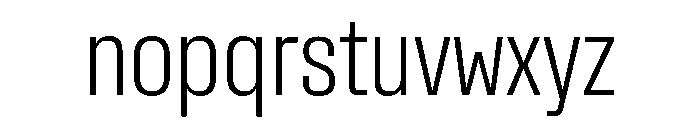 Rooftop CondensedLight Font LOWERCASE