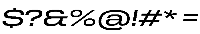 Rooftop ExtendedBookItalic Font OTHER CHARS