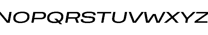 Rooftop ExtendedBookItalic Font UPPERCASE