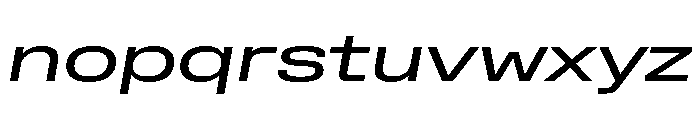 Rooftop ExtendedBookItalic Font LOWERCASE