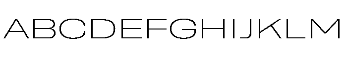 Rooftop ExtendedExtralight Font UPPERCASE